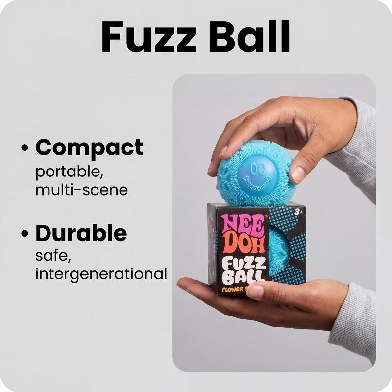 NeeDoh Fuzz Ball Squishy Stressball, taktiles Fidget Spielzeug - Bild 2