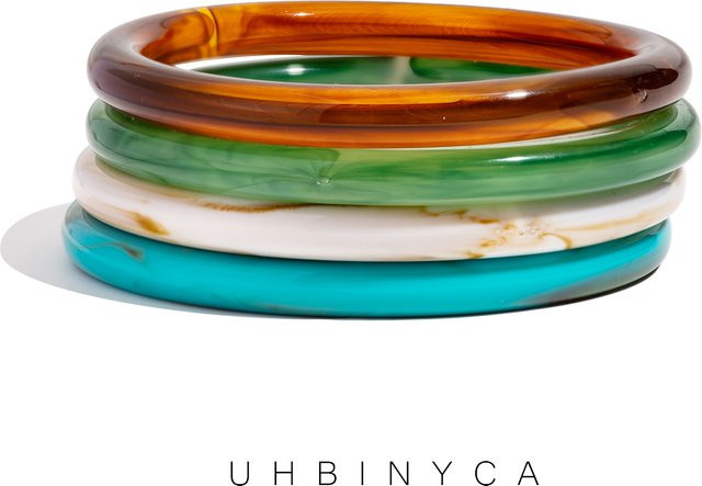 UHBINYCA Armreif Acryl, Bunt, 65 mm, Damen - Bild 1