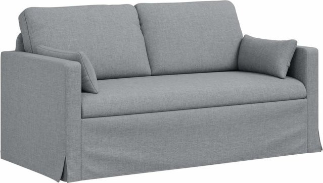 vidaXL Sofa Hellgrau mit Stoffbezug und Metallrahmen B/T/H: 158 x 78 x 80 cm - Bild 1