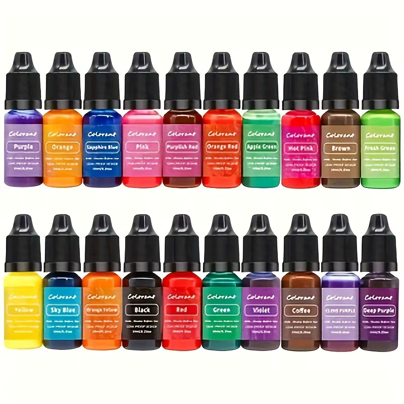 LEQU Kerzenfarbstoff-Set mit 20 Farben, Konzentrierte Wachsblöcke für deine DIY Sojawachs-Kerzenherstellung, Mehrfarbig - Bild 5