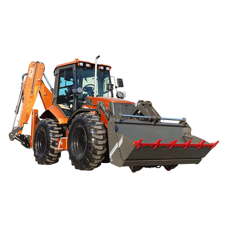 nicosail Allrad-Mini-Baggerlader Diesel-Radlader in Orange - Bild 1