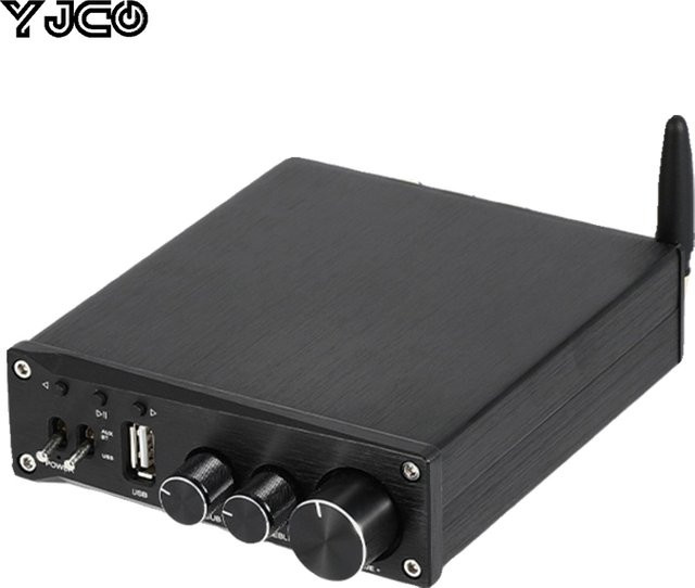 YJCO D21U Digitaler 2.1-Kanal HiFi Leistungsverstärker mit Bluetooth 5.1 und USB-Wiedergabe, 50W*2+100W - Bild 1
