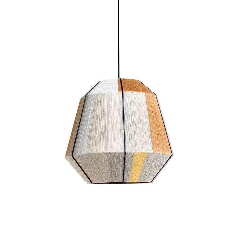 HomeLover Bonbon Pendelleuchte im Boho-Stil aus Rattan und Holz für Esszimmer und Flur - Bild 3