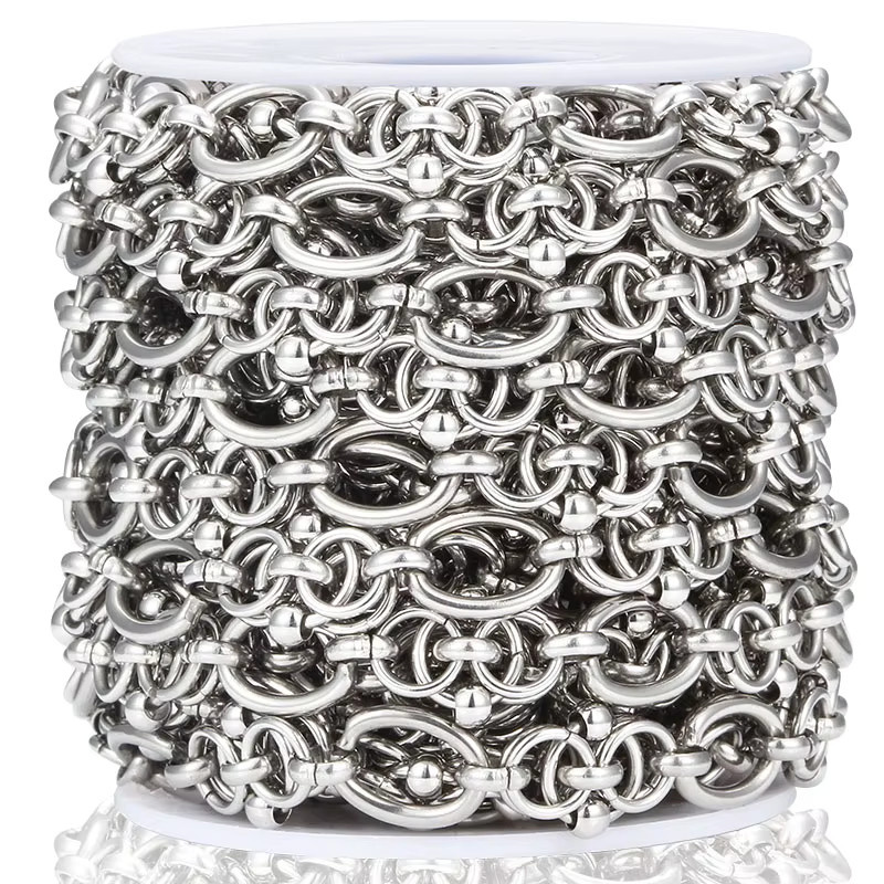 YPAY Halskette, Edelstahl, Silber, Unisex - Bild 3