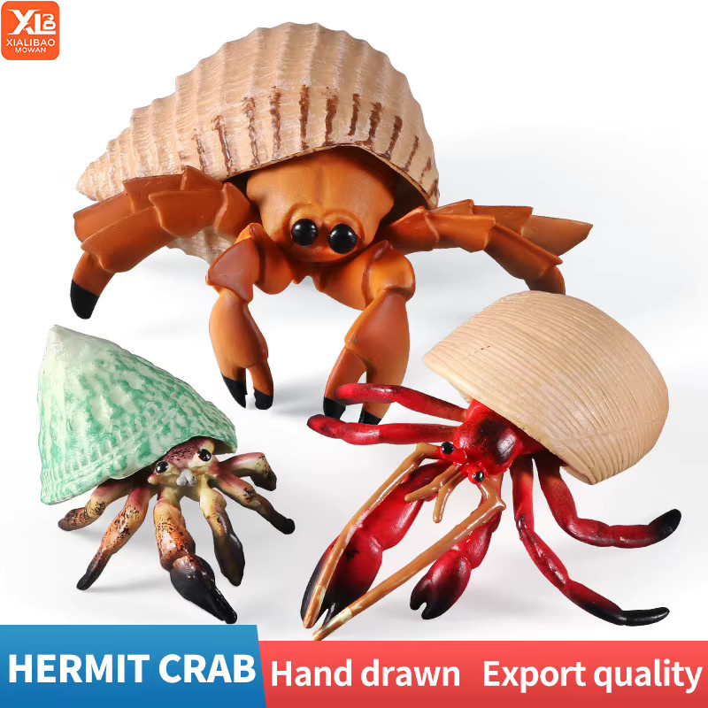 XIALIBAOMOWAN Einsiedlerkrebs Tier Modell, Actionfiguren, Kunststoff - Bild 2