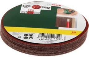 Bosch Schleifblatt-Set für Exzenterschleifer, Körnung 120, Durchmesser: 125 mm, 25 Stück, ungelocht, universell für Holz, Metall und Farbe - Bild 2