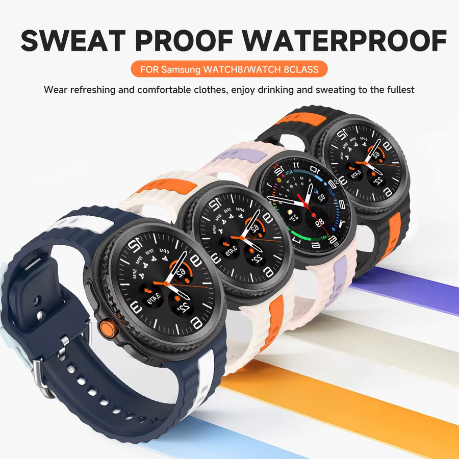 CAOWTAN Uhrenarmband Silikon, Samsung Galaxy Watch 8, Unisex - Bild 2