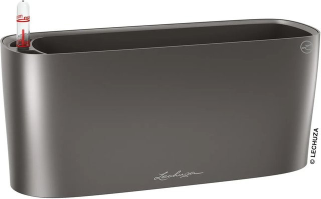 Lechuza Pflanzgefäß Delta Anthrazit Metallic B/H/T: 11 x 13 x 30,2 cm - Bild 1
