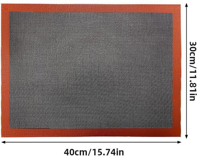 YIRAN Silikon Backmatte für Ofen und Mikrowelle, Grau, B/B: 40 x 30 cm - Bild 1