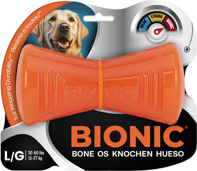 Bionic Hundespielzeug Knochen, Orange, 15 cm - Bild 1