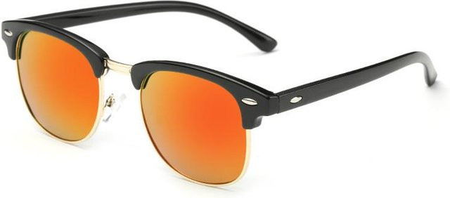 AORON Sonnenbrille, rund, orange, polarisiert, Unisex - Bild 1