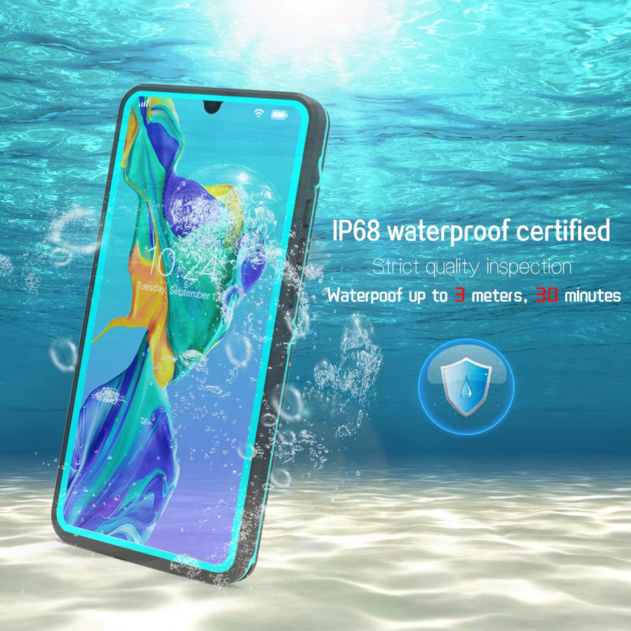 Wasserdichte Schutzhülle für Huawei P30 Pro und P30 in Schwarz für Outdoor-Sport und Schnorcheln - Bild 3