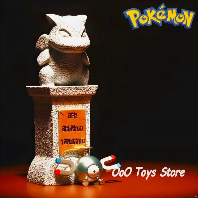 Bandai Pokémon Gym Stein Statue, Actionfiguren, Harz, Kunststoff, Grau - Bild 1