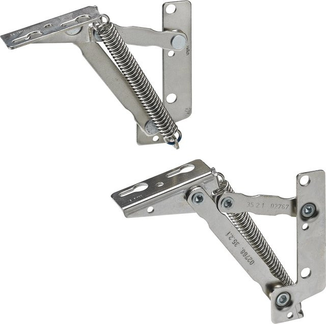 Hettich Klappenbeschläge Lift Junior vernickelt in Silber - Bild 1