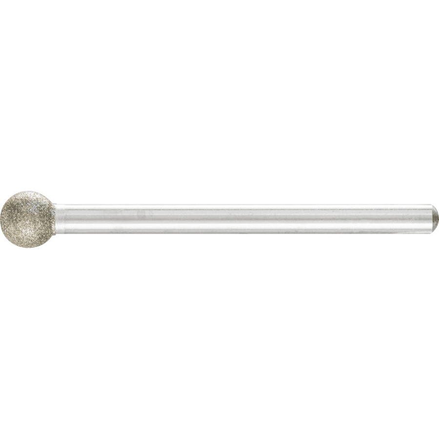 PFERD TOOLS Diamant-Schleifstift Kugel silber, Durchmesser: 6,0 mm, Schaft-Durchmesser: 3 mm, Körnung: fein zum Gravieren und Entgraten - Bild 2