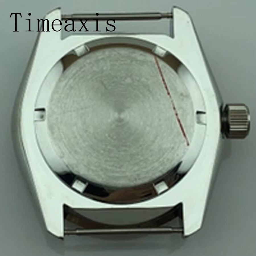 Timeaxis Uhrenteile, Edelstahlgehäuse, 42 mm, Saphirglas, Silber, Unisex - Bild 2
