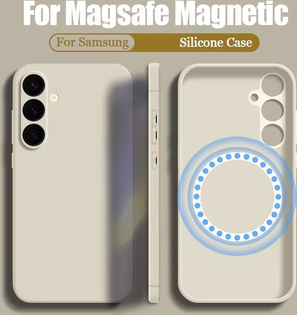 Luxuriöse magnetische Magsafe-kompatible Hülle für Samsung Galaxy S24 in Purple - Bild 1