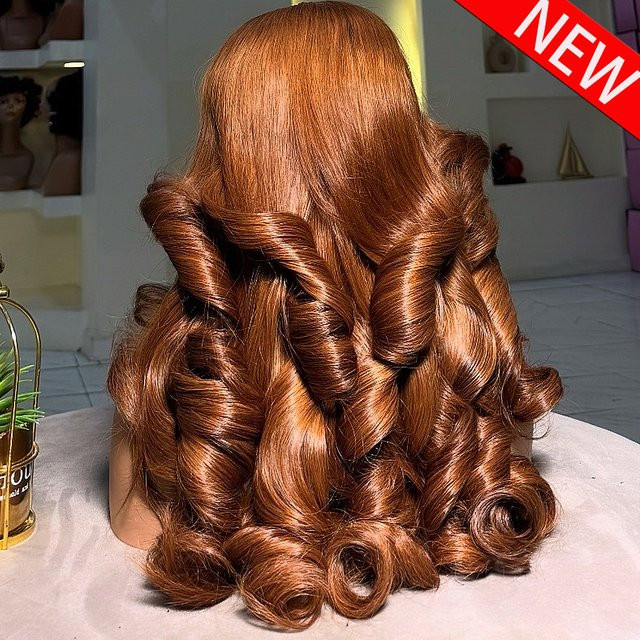 Remeluxe Wear & Go HD Lace Frontal Perücke, Honigbraun, 100% Echthaar, Damen - Bild 1