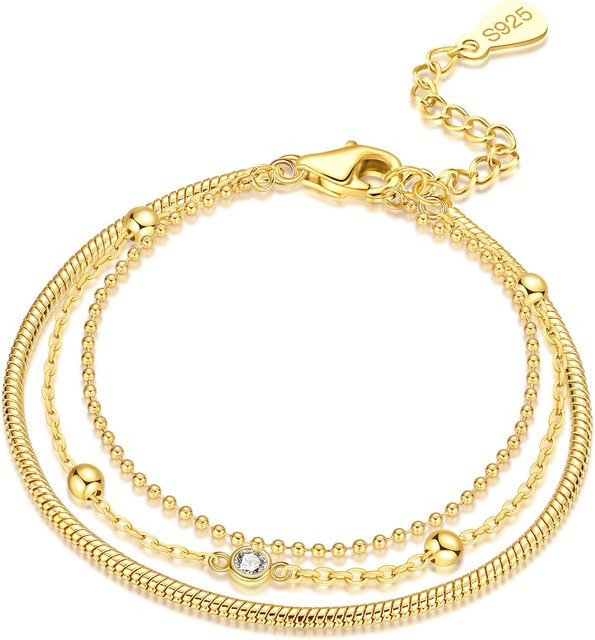 PANPOKI Armband, 925 Silber, Bicolor, Damen - Bild 1
