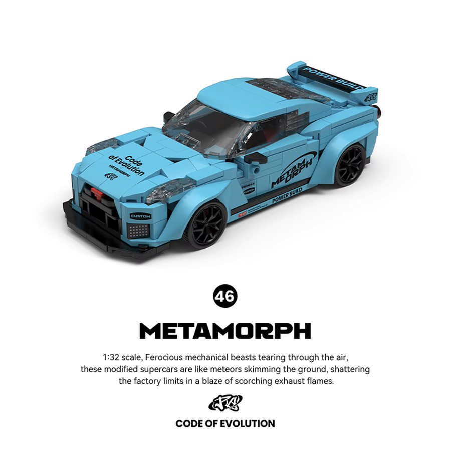 wishiot Speed Series Auto MOC Bausteine, Racing Fahrzeug, mit Display Box - Bild 2