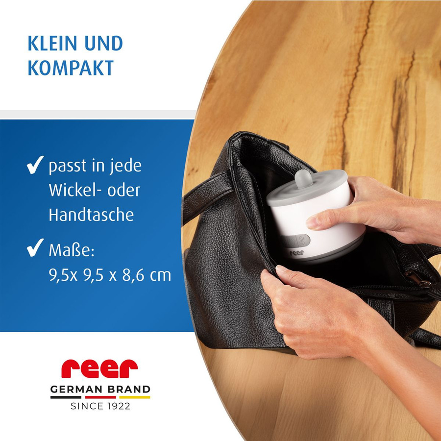 Reer Babykostwärmer Heat2Go kabellos und wiederaufladbar in Weiß - Bild 2