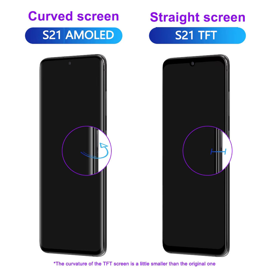 Samsung Galaxy S21 5G AMOLED Display mit Touchscreen Digitizer Ersatz in Schwarz - Bild 3