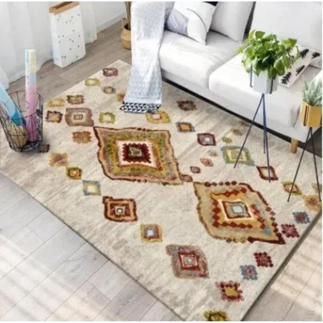 Karpetti Teppich mit böhmischem Marokkanisch-Muster, rutschfest und waschbar, Multicolour, B: 120 cm, T: 80 cm - Bild 1