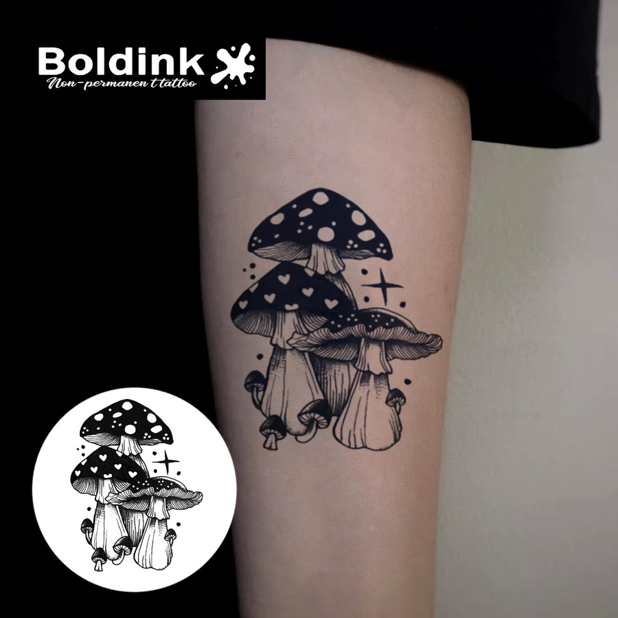 Boldink Temporäres Pilz-Tattoo, wasserfest, semi-permanent - Bild 2