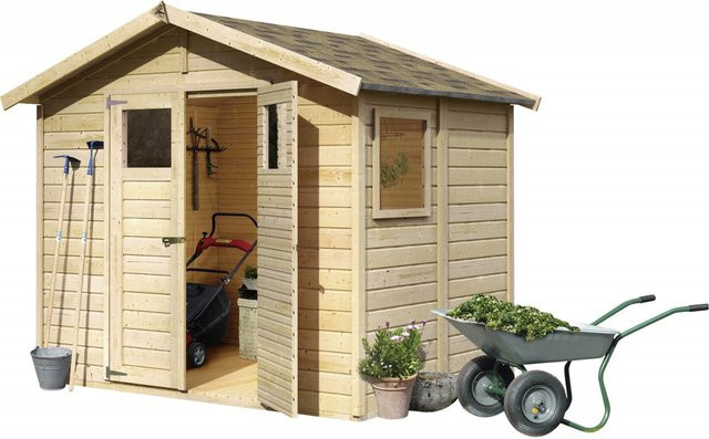 Gartenhaus Holz DALIN 1 Geräteschuppen B: 245 cm, T: 180 cm, Wandstärke: 14 mm - Bild 1