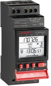 Müller SC 38.20 pro5 Digitale Zeitschaltuhr in Schwarz, 110 V/AC und 230 V/AC, 600W - Bild 1