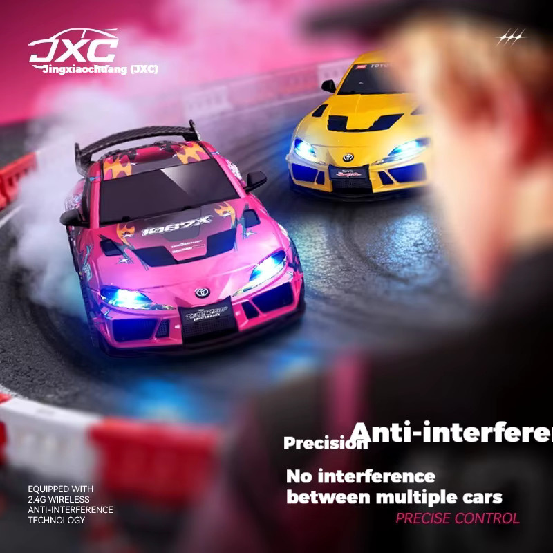 JXC Drift-Auto RC, 1:43, ferngesteuert, Allradantrieb, rot - Bild 3