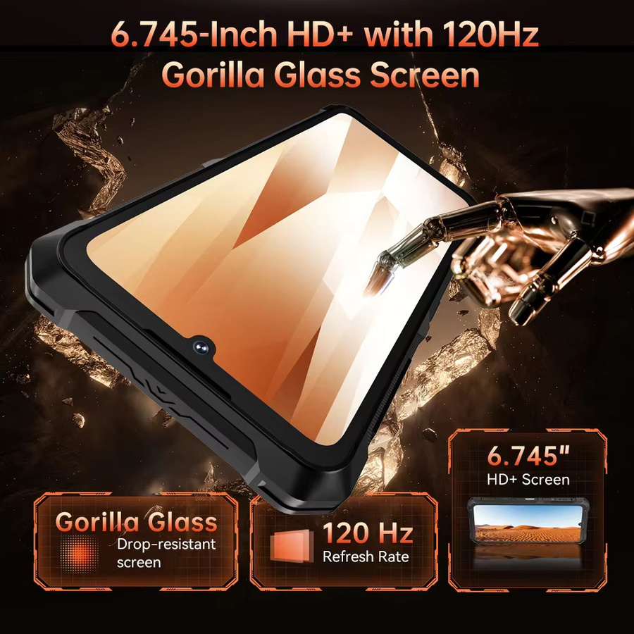 Cubot KingKong ES 3 Robustes Smartphone mit Android 15, 10200mAh Akku, 16GB RAM, 256GB Speicher, 6,745 Zoll Display, 4G LTE und NFC in Schwarz oder Grau - Bild 6