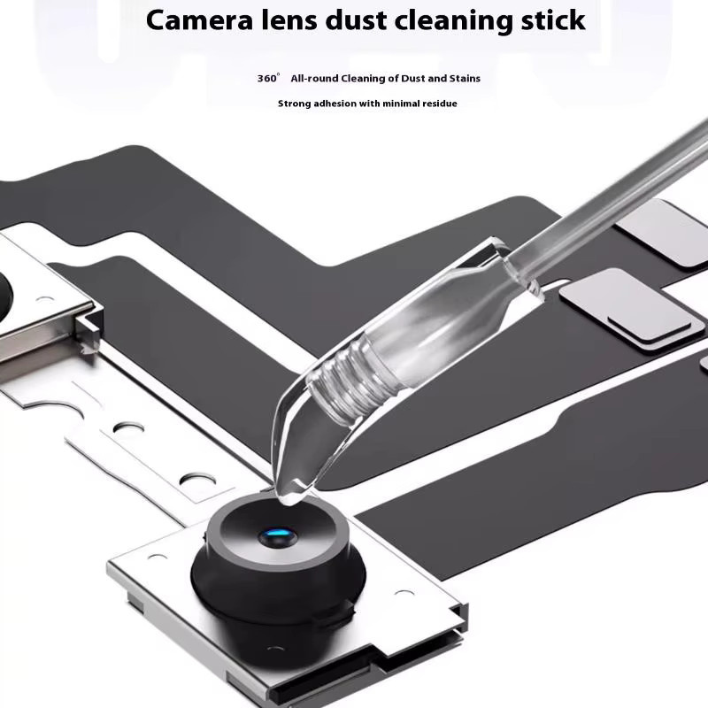 Tragbares Kamera Objektiv Reiniger Set aus synthetischem Harz zur Staub- und Fingerabdruckentfernung für dein Telefon, transparent - Bild 4