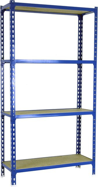 PROREGAL Schwerlastregal Baby Muli, Grau, H x B x T: 90 x 110 x 50 cm, 3 Fachböden, verstellbare Regalböden, Metall, pulverbeschichtet - Bild 1