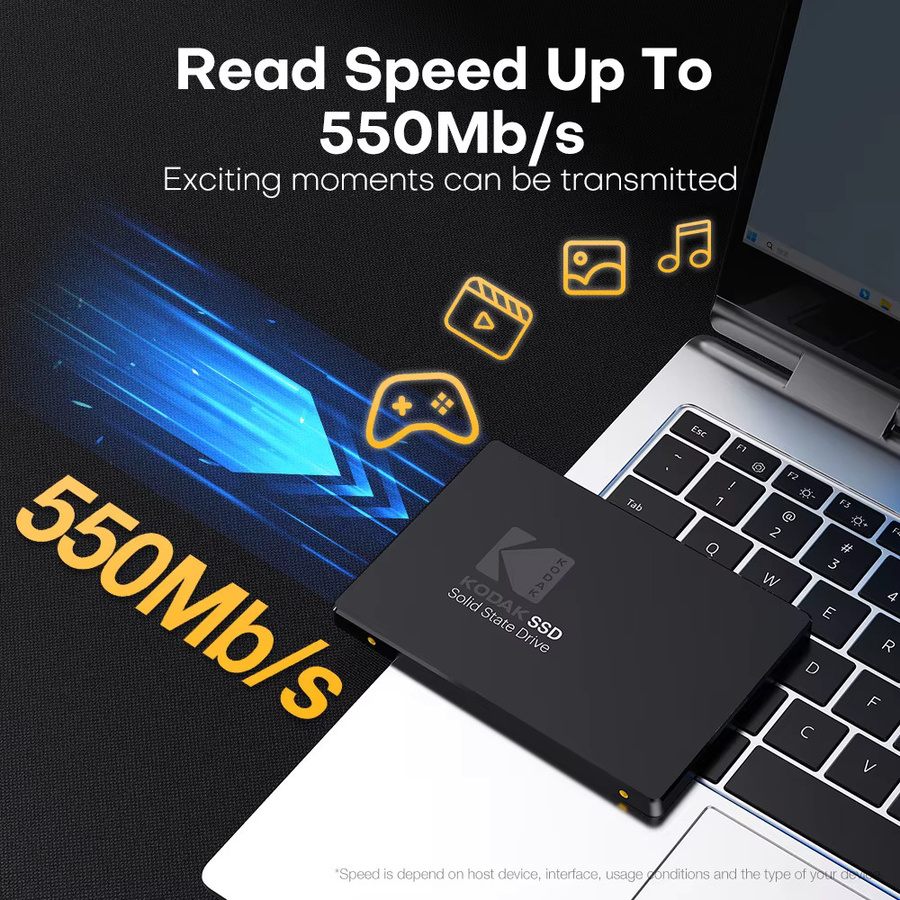 Kodak X120 Pro SATA III SSD 1TB 2,5 Zoll Interne Solid-State-Festplatte in Schwarz für Laptop und Desktop-PC-Upgrade - Bild 3
