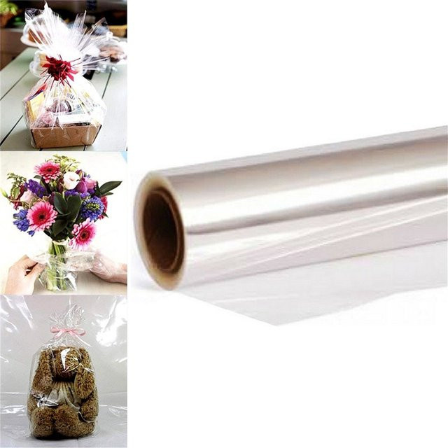 Transparente Zellophan-Verpackungsfolie für Blumensträuße und Geschenkkörbe - Bild 1