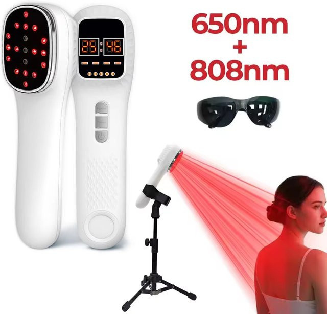 Jitesy Lasertherapiegerät für Gesicht & Körper, 9LED Rotlicht, Unisex - Bild 1