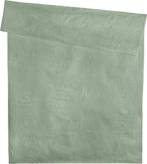 ERWIN M. Bettbezug Antila Seersucker Baumwolle, Farbe: Salbei, B: 135 cm, L: 200 cm - Bild 1