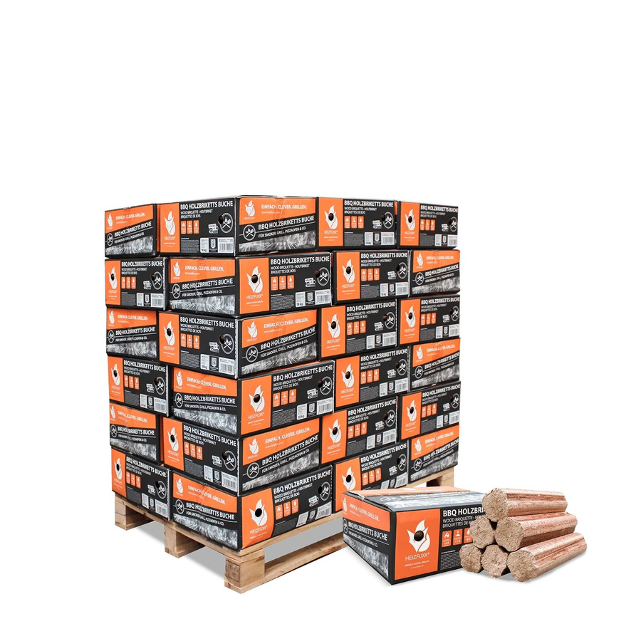 Heizfuxx BBQ Buchenholzbriketts, 18 kg Gebinde, 324 kg Palette - Bild 2