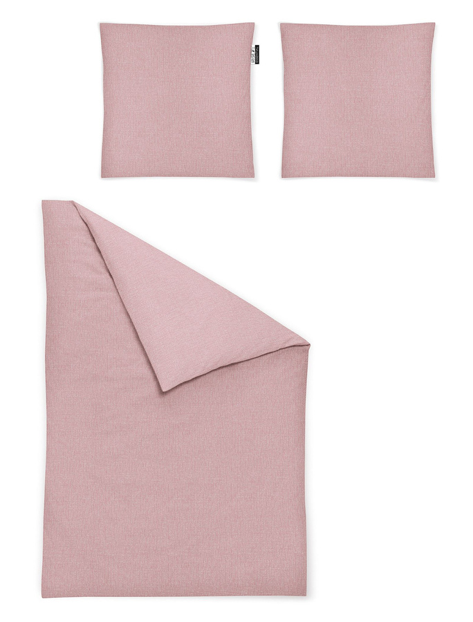 Irisette Mako-Satin Bettwäsche Carla´s Farbwelt Fridlaa rosa B/H: 200 x 200 cm - Bild 1