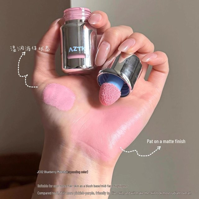 AZTK Rouge & Bronzer, flüssig, matt, Blueberry Milkshake - Bild 1