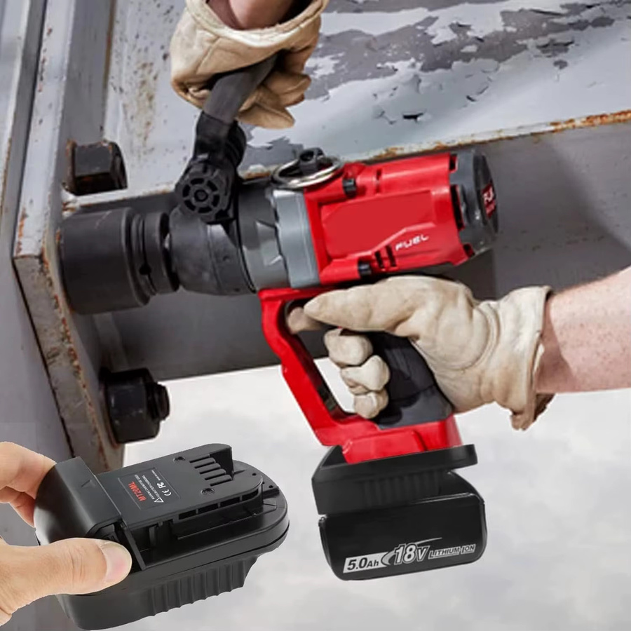 MT20ML Adapter für Makita 18V Li-Ion Akkus BL1830 BL1860 BL1815 zur Konvertierung für Milwaukee 18V Akkus - Bild 4