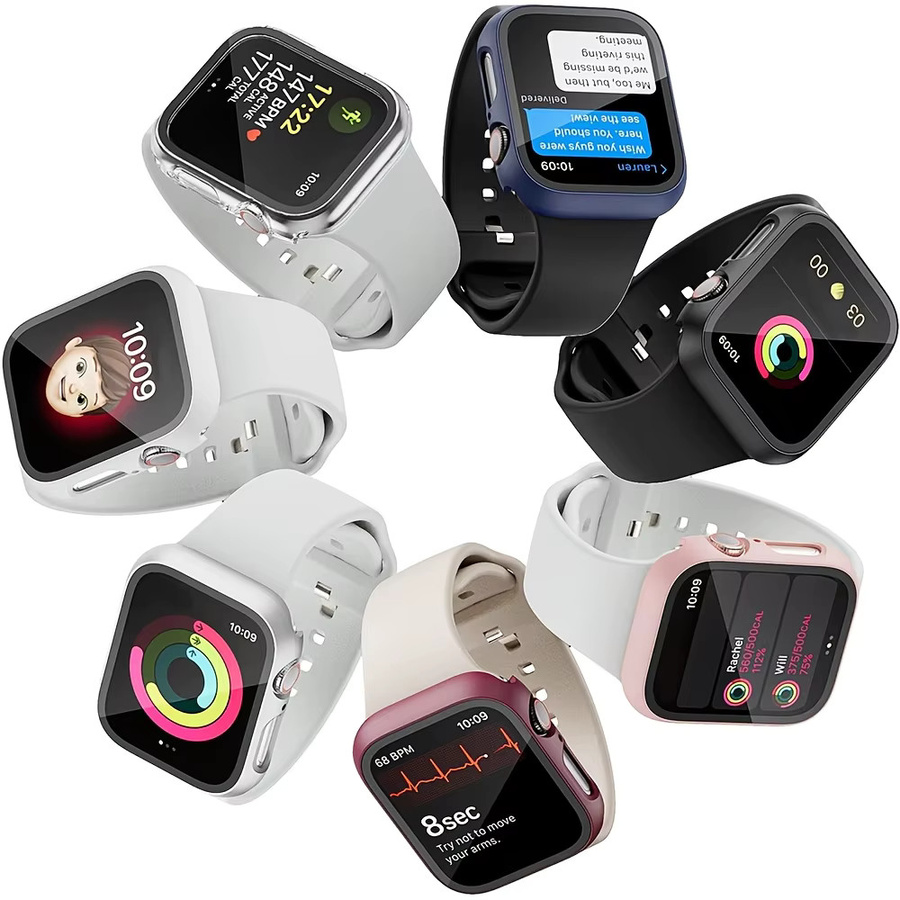 Schutzhülle aus gehärtetem Glas für Apple Watch, Unisex - Bild 2