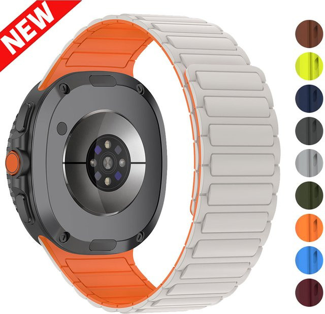 Samsung Uhrenarmband, Silikon, Magnetisch, Galaxy Uhr 8 Klassische LTE, Multicolour - Bild 1