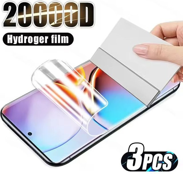 3er-Pack Hydrogel Displayschutzfolie für Oppo Reno10, Reno11, Reno12, Reno13, Reno14 Pro in Transparent - Bild 1