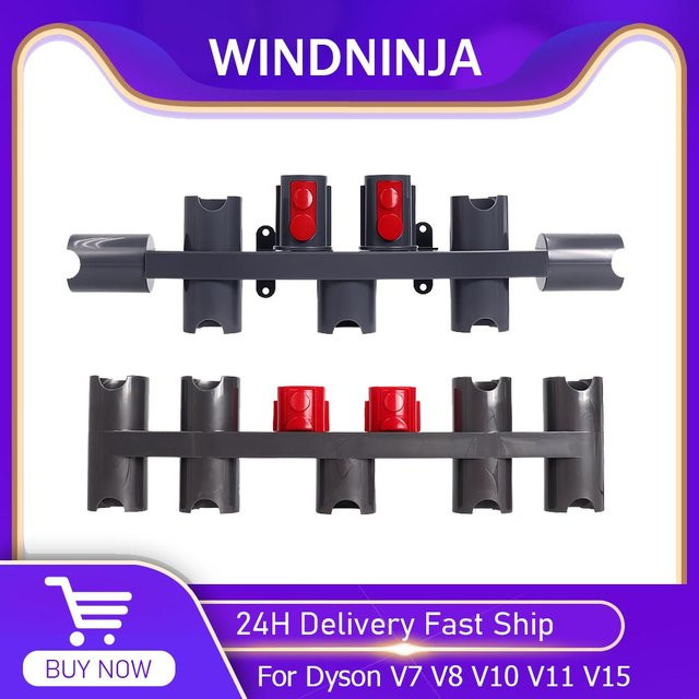 WINDNINJA Basisständer als Bürstenaufhänger und Zubehör-Organizer für Dyson V7 V8 V10 V11 V15 Staubsauger - Bild 1