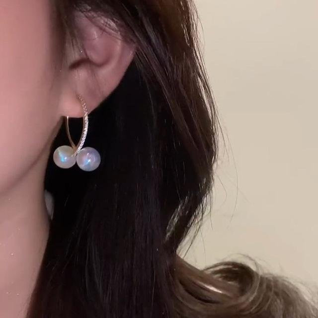 YIRAN Jewelry Ohrringe, 925 Silber, Kristall, Perle, Damen - Bild 1