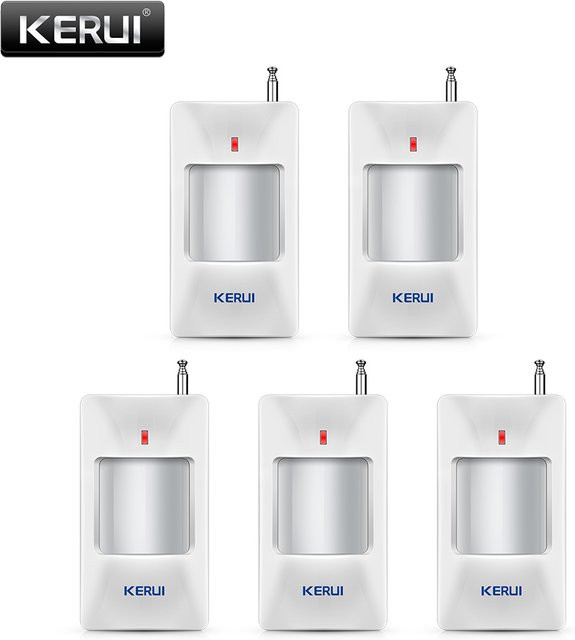 KERUI Drahtloser PIR Bewegungsmelder als GSM WIFI Einbrecheralarm für dein Sicherheitssystem, Farbe: Weiß - Bild 1