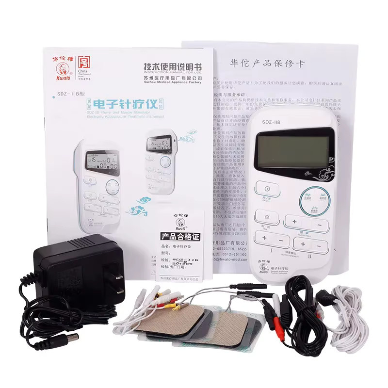 DH Beauty Elektroakupunktur-Stimulator SDZ-IIB Handheld 2-Kanal-Muskel-Nerv-Stimulator in Weiß - Bild 2