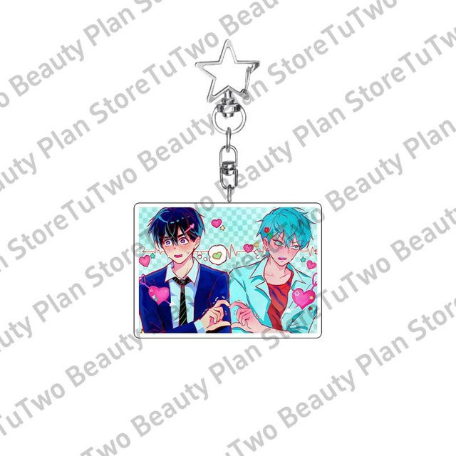 CHIC STUDIO Schlüsselanhänger Acryl, Anime Cartoon, Unisex, 5 cm, weiß - Bild 1